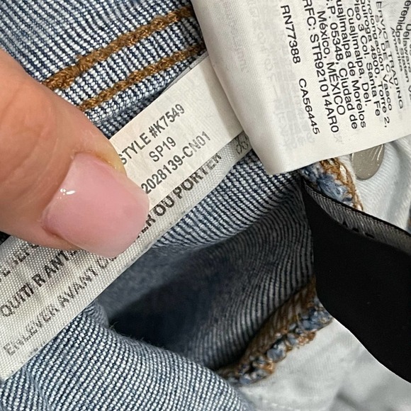 Madewell The Perfect Vintage Distressed Frayed Hem Cropped Jeans Parnell Wash 25 - Picture 14 of 15